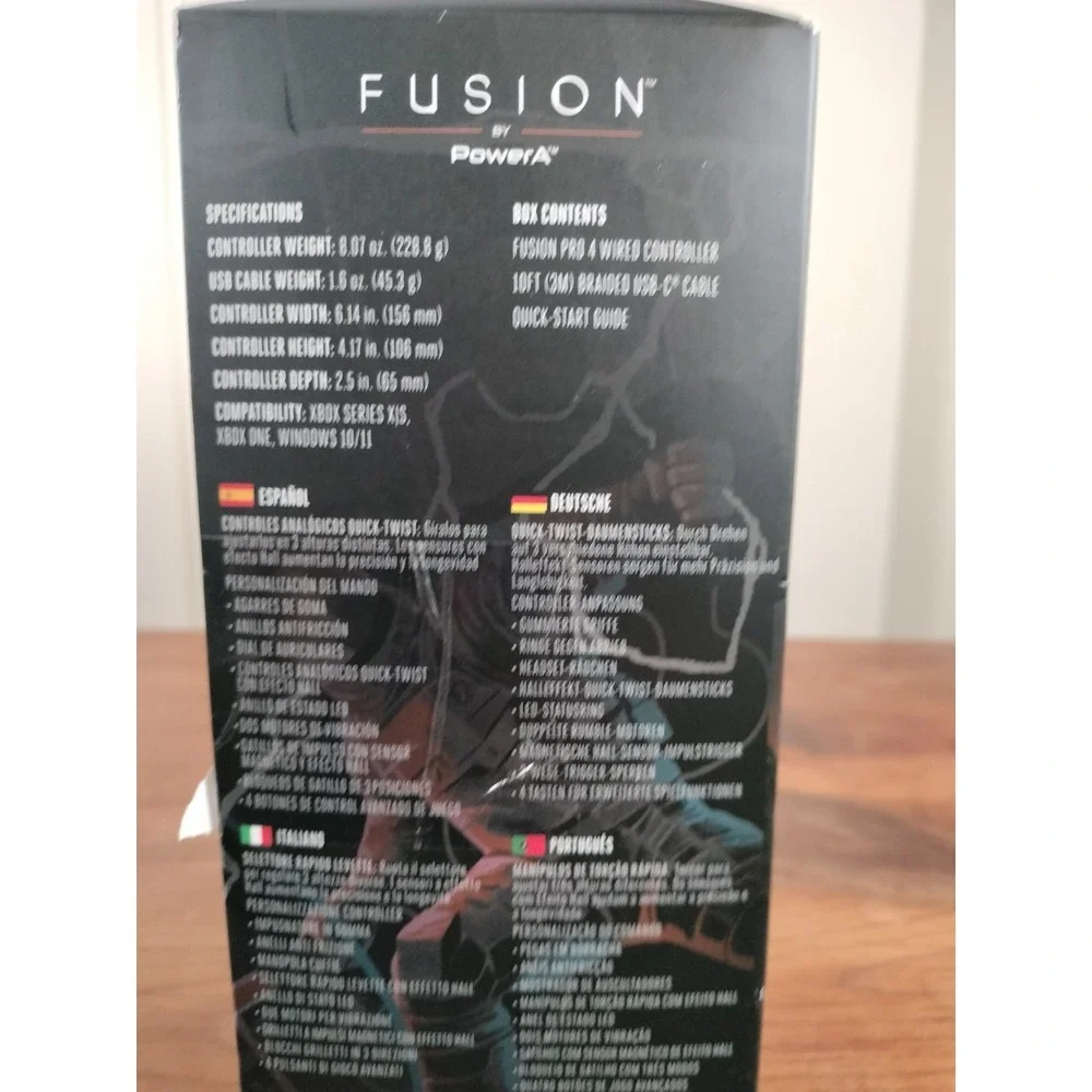 New Open Box PowerA Fusion Pro 4 Wired Controller Xbox Series X|S PC Hall Effect